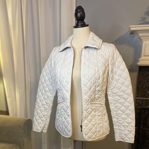 Tommy Hilfiger White Quilted Puffer Jacket Size Small